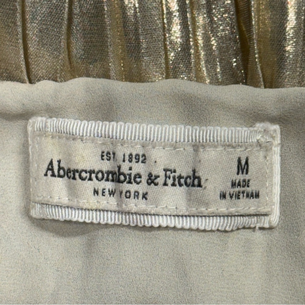 Abercrombie & Fitch size medium gold colored tank top blouse w adjustable straps - Picture 9 of 9